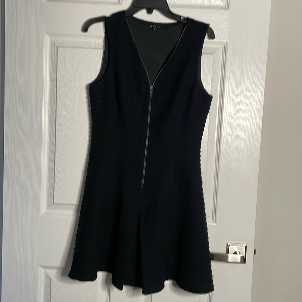 Theory zip up front tank mini dress